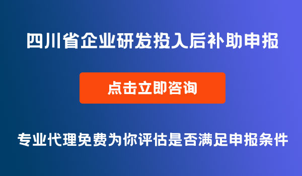 研发投入后补助申报