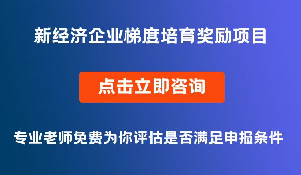 新经济企业梯度培育奖励项目