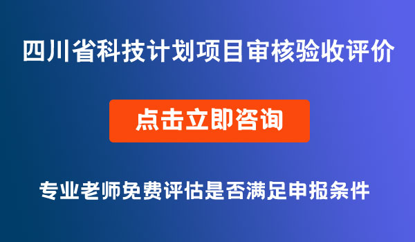 科技计划项目审核验收评价