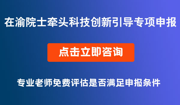 科技创新引导专项申报
