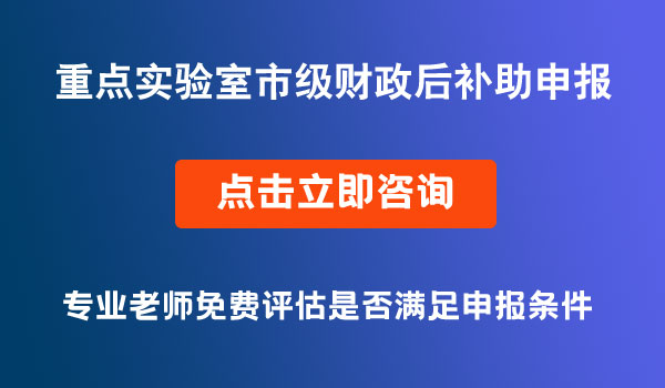财政后补助申报