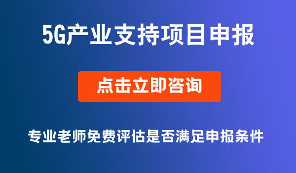 5G产业支持项目申报