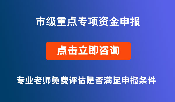 市级重点专项资金