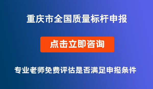 全国质量标杆申报