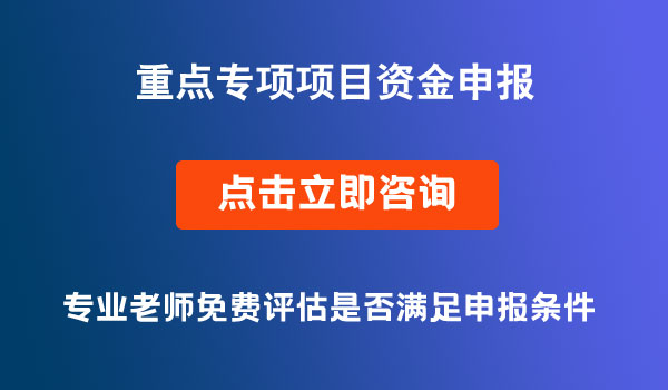 重点专项资金申报