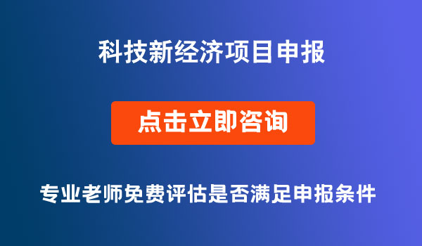 科技新经济项目申报