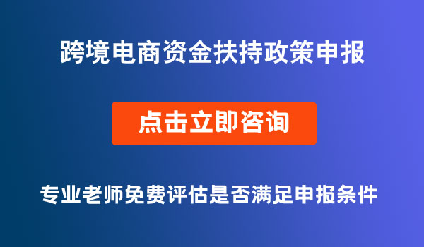 跨境电商资金扶持政策申报