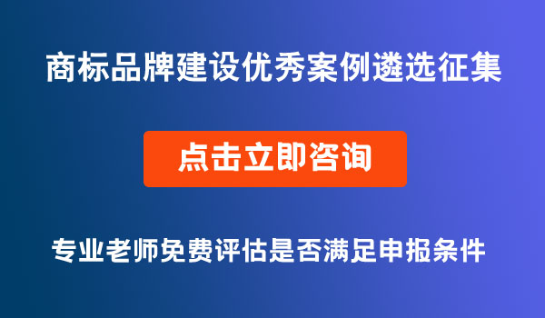 商标品牌建设优秀案例征集遴选