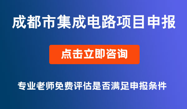 集成电路项目申报